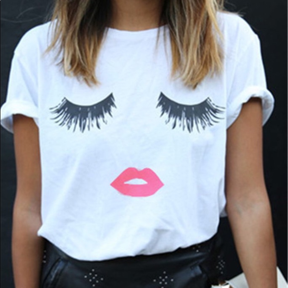 Pink Kiss Silhouette T-Shirt